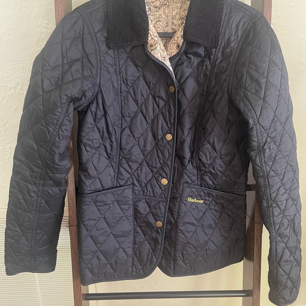 Barbour Navy Quilted Women's Utility Jacket